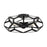 Nuvo Lighting Zemi 3 Light Flush Mount, Clear Glass, Black