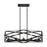 Nuvo Lighting Zemi 5 Light Island Pendant, Clear Glass, Black