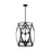 Nuvo Lighting Zemi 6 Light Pendant, Clear Glass, Black