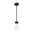 Nuvo Lighting Caleta 1 Light Mini Pendant, Cylindrical Glass,