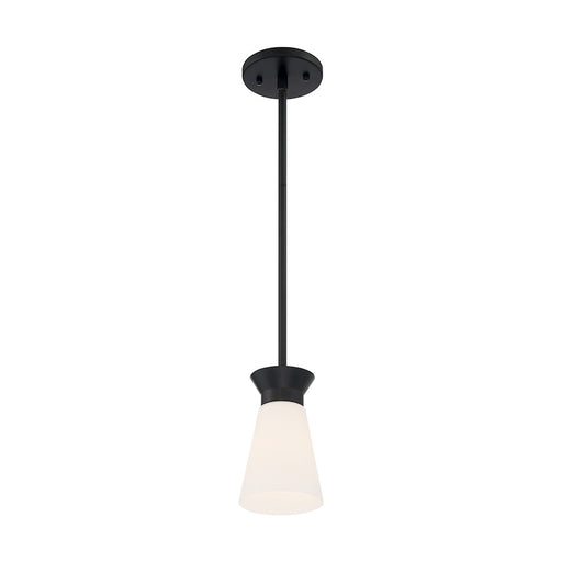 Nuvo Lighting Caleta 1 Light Mini Pendant, Cylindrical Glass,