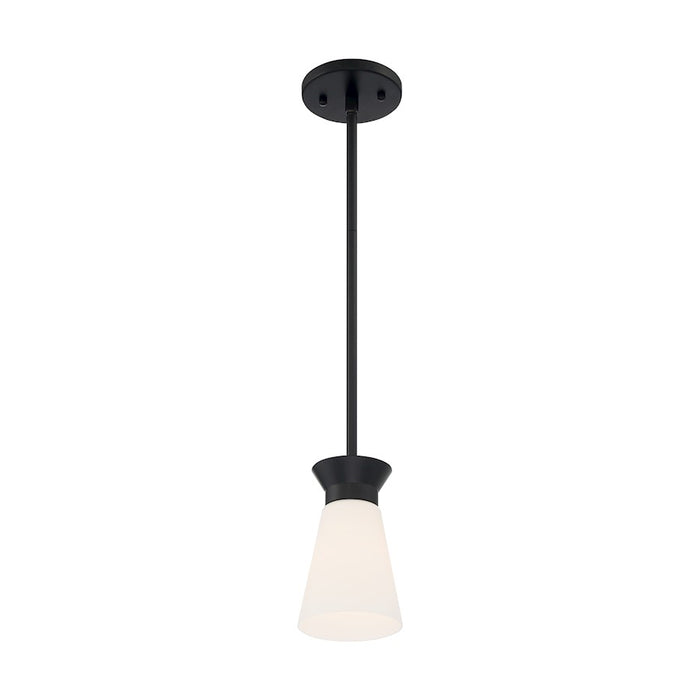 Nuvo Lighting Caleta 1 Light Mini Pendant, Cylindrical Glass,