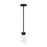 Nuvo Lighting Caleta 1 Light Mini Pendant, Cylindrical Glass,
