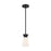 Nuvo Lighting Caleta 1 Light Mini Pendant, Cylindrical Glass,