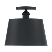 Nuvo Lighting Motif 10in 1-Light Semi-Flush | Transitional Black and Gold Accents | Entryway & Hallway | 10 x 9 in | Model 60-7332
