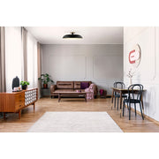 Nuvo Lighting Colony 24in 1-Light Flush Mount | Mid-Century Modern Matte Black and Burnished Brass Metal | Entryway & Hallway | 24 x 24 x | Model 60-7497