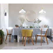 Nuvo Lighting Phoenix 10in 1-Light Small Pendant | Mid-Century Matte White and Burnished Brass | Kitchen Island & Dining Room | 10 x 10 x | Model 60-7512