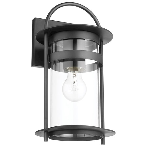 Nuvo Lighting Bracer 1 Light Wall Lantern, Black/Clear