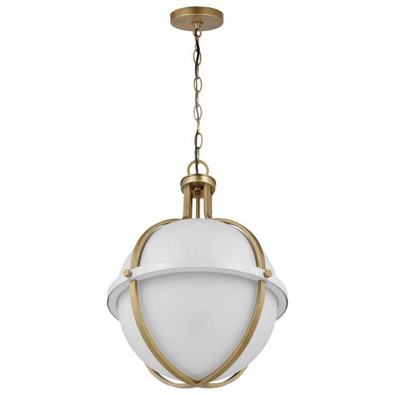 Nuvo Lincoln 16in 1-Light Large Pendant | Transitional Matte Black Steel and Clear Seeded Glass | Kitchen Island & Dining Room | 16 x 16 x | Model 60-7675