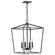 Nuvo Lighting Emma 17in 4-Light Small Pendant | Transitional Dark Bronze Steel | Kitchen Island & Dining Room | 17 x 17 x 24 in | Model 60-7951