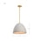 Nuvo Lighting Collins 14" Pendant, Ceramic/Gold Accents