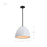 Nuvo Lighting Collins 14" Pendant, Ceramic/Silver Accents