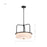 Nuvo Lighting Warren 17" Pendant, Gun Metal/Satin White Glass