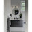 Nuvo Lighting Roselle 2 Light 24" Vanity, Matte Black/White Glass