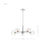 Nuvo Lighting Marlowe 28" 5 Light Chandelier, Polished Nickel/Clear