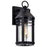 Nuvo Lighting Wilton 1 Light 6.5" Wall Lantern, Black/Clear Seeded - 60-8102