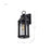 Nuvo Lighting Wilton 1 Light 8" Wall Lantern, Black/Clear Seeded