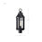 Nuvo Lighting Wilton 1 Light 8" Post Top, Black/Clear Seeded Glass