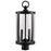 Nuvo Lighting Broadstone 2 Light 9" Post Top, Black/Clear Seeded Glass - 60-8114