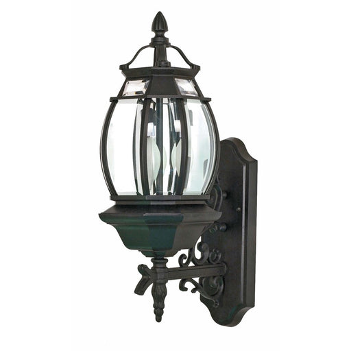 Nuvo Central Park 22in 3-Light Outdoor Wall Lantern | Traditional Old Bronze and Clear Beveled Glass | Covered Entryway & Porch | 7.375 x | Model 60-893