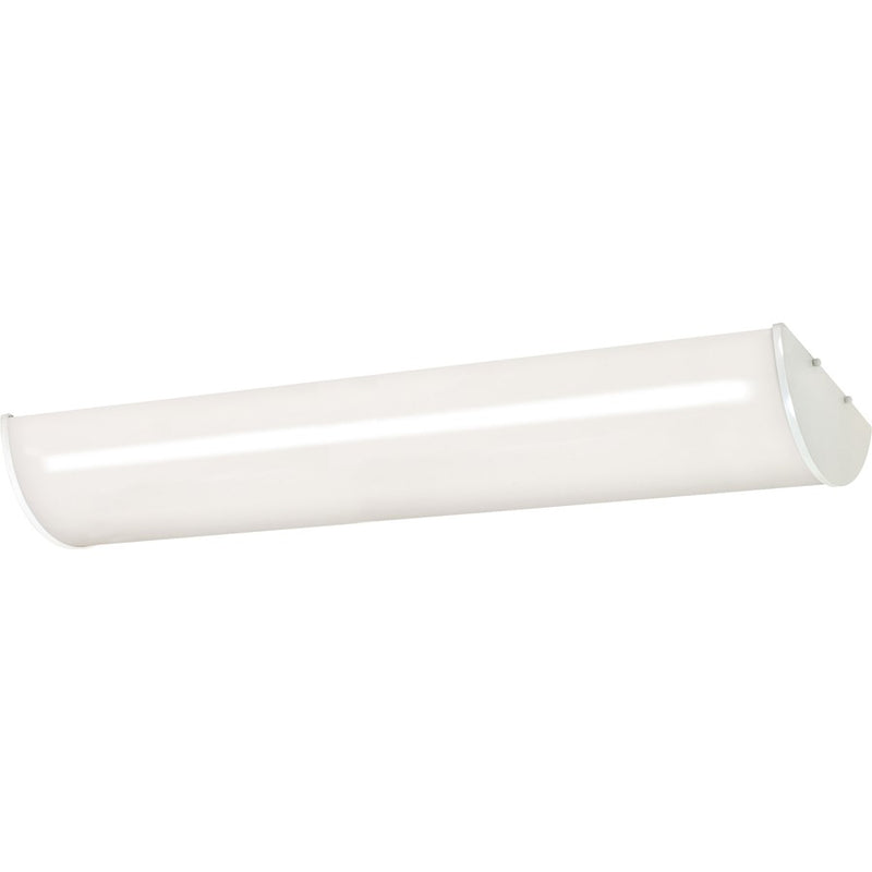 Nuvo Lighting Crispo 50in 3-Light Fluorescent Flush Mount | Transitional White Plastic | Commercial Office & Utility Room | 50 x 12 x 4.5 | Model 60-919R