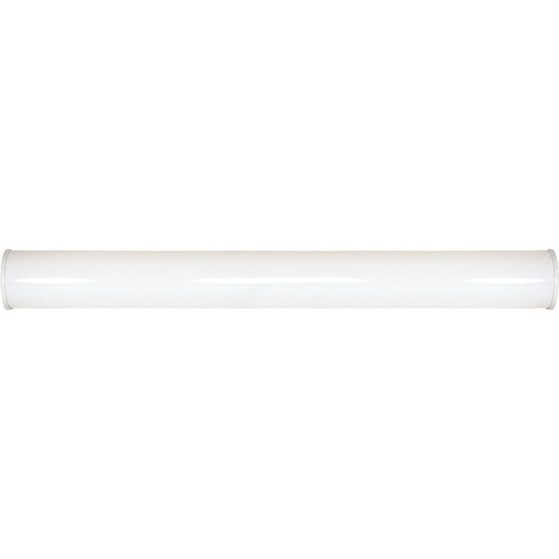 Nuvo Lighting Crispo 49in 2-Light Vanity Light | Transitional White Plastic Shade | Bathroom Vanity & Powder Room | 49 x 3 x 5.5 in | Model 60-920R