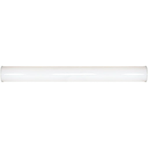 Nuvo Lighting Crispo 49in 2-Light Vanity Light | Transitional White Plastic Shade | Bathroom Vanity & Powder Room | 49 x 3 x 5.5 in | Model 60-920R