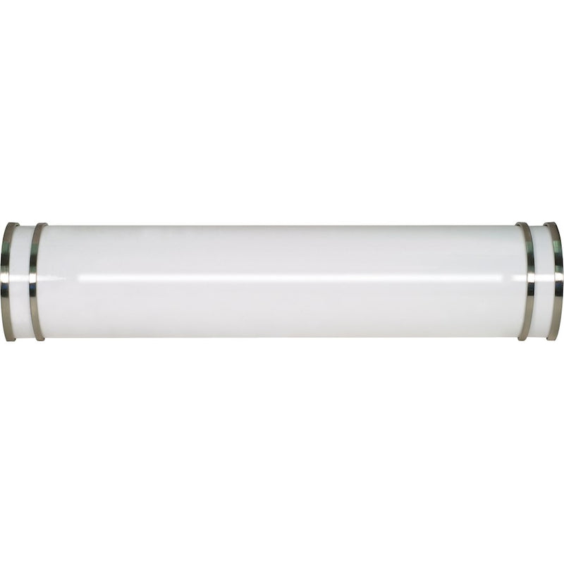 Nuvo Lighting Glamour 25in 1-Light LED Vanity Light | Modern Brushed Nickel | Bathroom Vanity & Makeup Mirror | 2080 Lumens, 3000K | Model 62-1031