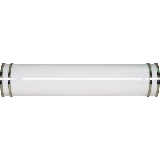 Nuvo Lighting Glamour 25in 1-Light LED Vanity Light | Modern Brushed Nickel | Bathroom Vanity & Makeup Mirror | 2080 Lumens, 3000K | Model 62-1031