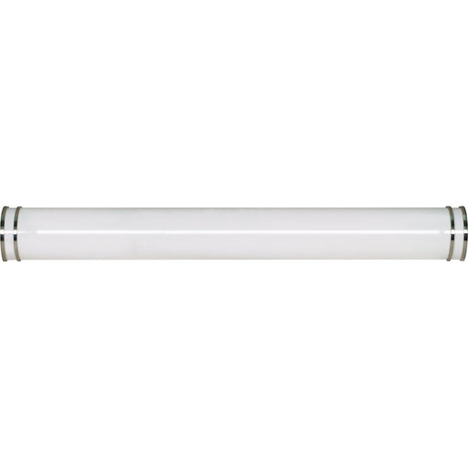 Nuvo Lighting Glamour 49in 2-Light LED Vanity Light | Modern Brushed Nickel and Clear Glass | Bathroom Vanity & Dressing Room | 4160 | Model 62-1032