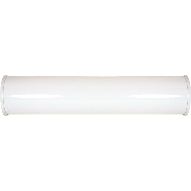Nuvo Lighting Crispo 25in 1-Light LED Vanity Light | Modern White Metal and Glass | Bathroom & Powder Room | 25 x 5.5 x 5.5 in | Model 62-1033
