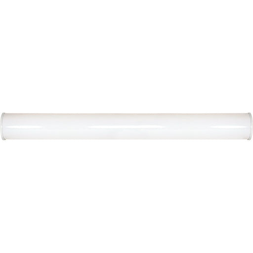 Nuvo Lighting Crispo 49in 2-Light LED Vanity Light | Modern White Metal and Glass | Bathroom & Powder Room | 49 x 5.5 in, 4160 Lumens | Model 62-1034