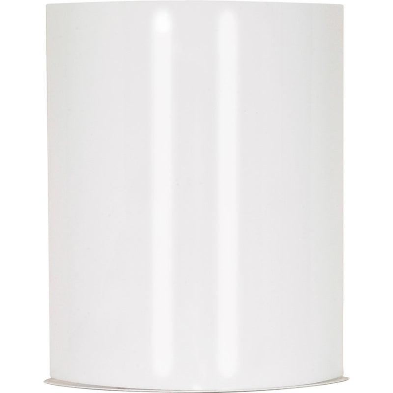 Nuvo Lighting Crispo 9in 1-Light LED Wall Sconce | Transitional White Metal and White Glass | Bathroom & Hallway | 9 x 10.5 in, 800 | Model 62-1046
