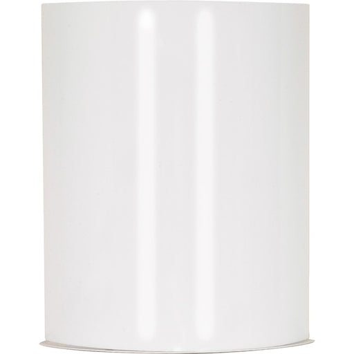Nuvo Lighting Crispo 9in 1-Light LED Wall Sconce | Transitional White Metal and White Glass | Bathroom & Hallway | 9 x 10.5 in, 800 | Model 62-1046