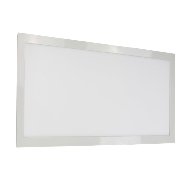 Nuvo Blink V 24in 1-Light LED Flush Mount | Utility White Finish | Bathroom & Hallway Ceiling Light | 1650 Lumens 3000K 90+ CRI Dimmable | Model 62-1052