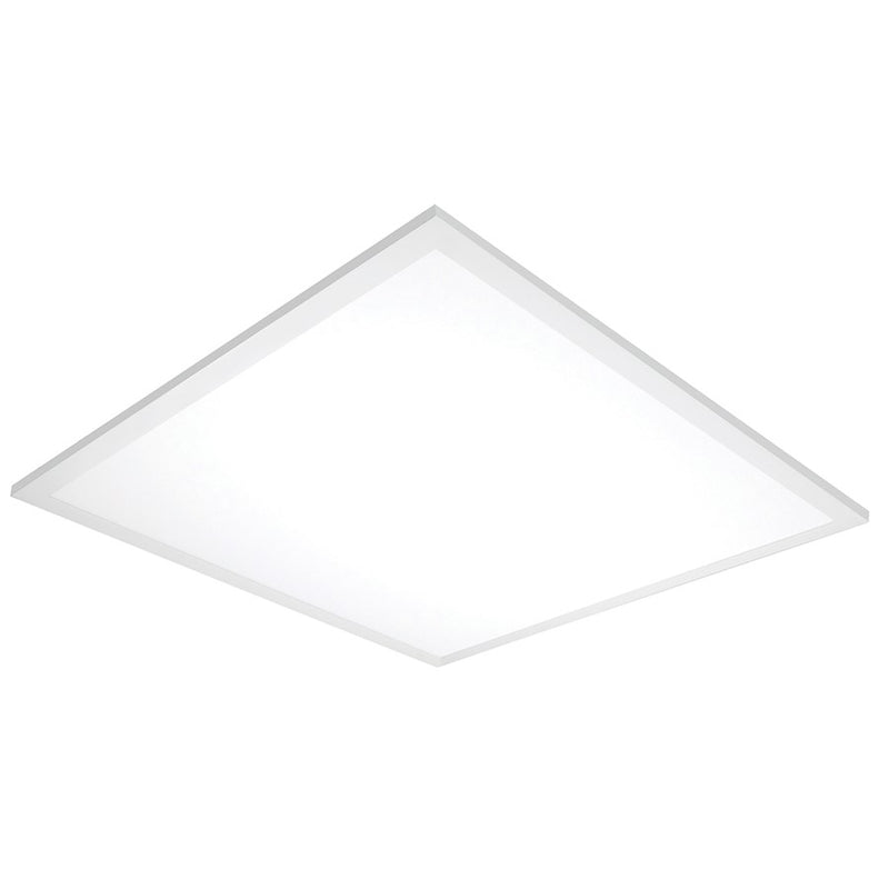 Nuvo 24in 22W LED Flush Mount | Utility White Finish | Hallway & Bathroom Ceiling Light | 1600 Lumens, 3000K, Dimmable | Model 62-1055