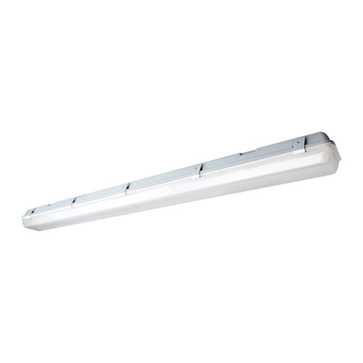 Nuvo Lighting 62-1066 50in 1-Light LED Vapor Proof Strip Light | White Utility Finish with Occupancy Sensor | Garage & Workshop | 50 x 5 x | Model 62-1066
