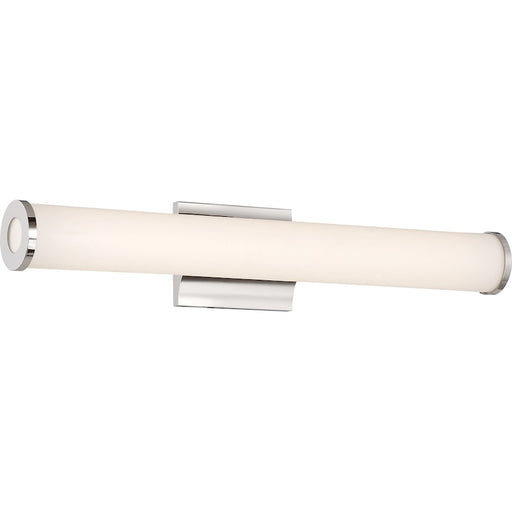 Nuvo Lighting Saber 25in 1-Light Vanity Light | Contemporary Polished Nickel and LED | Bathroom Vanity & Powder Room | 25.75 x 5.5 in | Model 62-1132