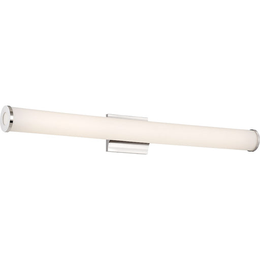 Nuvo Saber 37in 1-Light LED Vanity Light | Contemporary Polished Nickel | Bathroom Vanity & Makeup Mirror | 3120 Lumens, 3000K, Dimmable | Model 62-1133