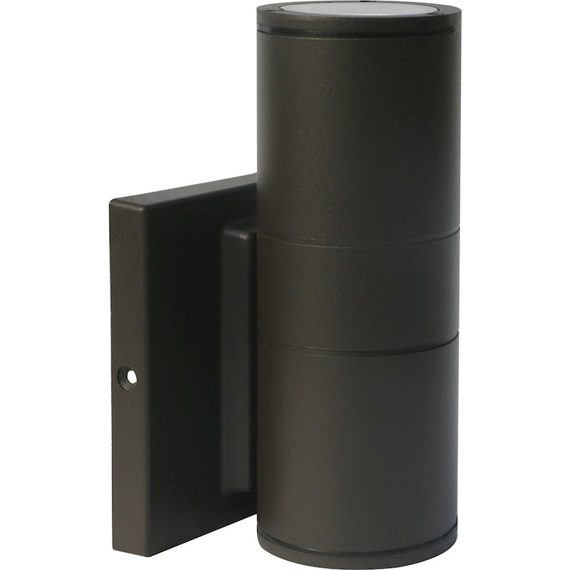 Nuvo Lighting 62-1139 1-Light LED Small Up/Down Sconce | Utility Bronze | Covered Patio & Entryway | 3.41 x 5 x 6.75 in, 10W 3000K 90 CRI | Model 62-1139
