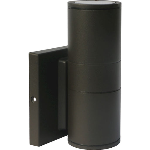 Nuvo Lighting 62-1139 1-Light LED Small Up/Down Sconce | Utility Bronze | Covered Patio & Entryway | 3.41 x 5 x 6.75 in, 10W 3000K 90 CRI | Model 62-1139