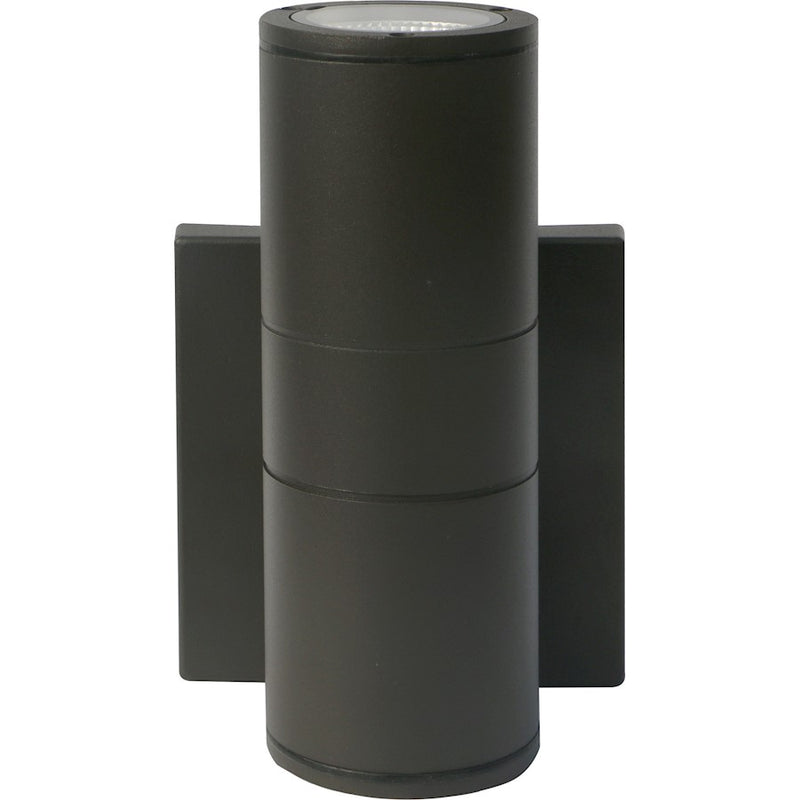 Nuvo Lighting 62-1139 1-Light LED Small Up/Down Sconce | Utility Bronze | Covered Patio & Entryway | 3.41 x 5 x 6.75 in, 10W 3000K 90 CRI | Model 62-1139