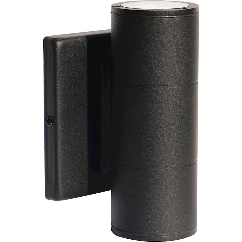 Nuvo Lighting 62-1142R1 2-Light LED Small Up/Down Sconce | Utility Black | Outdoor Covered Patio & Entryway | 3.41 x 5 x 6.75 in, Wet | Model 62-1142R1