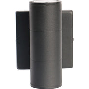 Nuvo Lighting 62-1142R1 2-Light LED Small Up/Down Sconce | Utility Black | Outdoor Covered Patio & Entryway | 3.41 x 5 x 6.75 in, Wet | Model 62-1142R1