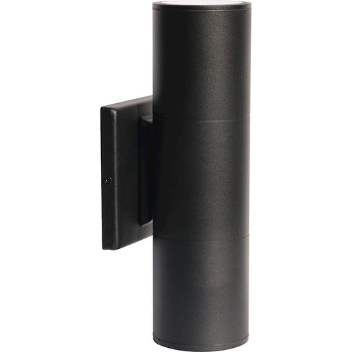 Nuvo Lighting 62-1144R1 2-Light LED Large Up/Down Sconce | Utility Black Aluminum | Outdoor Covered Patio & Entryway | 4 x 5 x 12 in | Model 62-1144R1