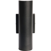 Nuvo Lighting 62-1144R1 2-Light LED Large Up/Down Sconce | Utility Black Aluminum | Outdoor Covered Patio & Entryway | 4 x 5 x 12 in | Model 62-1144R1