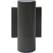 Nuvo Lighting 62-1145R1 2-Light LED Up/Down Sconce | Utility Bronze | Outdoor & Bathroom Wall Light | 10W 3000K 90 CRI Non-Dimmable | Model 62-1145R1
