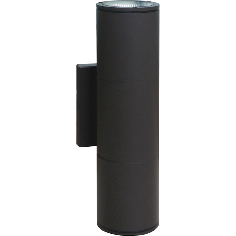 Nuvo Lighting 62-1146R1 12in 2-Light LED Wall Sconce | Utility Bronze | Outdoor Covered Patio & Entryway | 4 x 5 x 12 in, Wet Rated | Model 62-1146R1