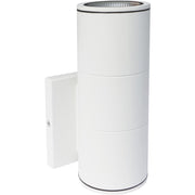 Nuvo Lighting 62-1147 8in 1-Light LED Wall Sconce | Utility White Finish | Outdoor Covered Patio & Entryway | 4 x 5 x 8 in | Model 62-1147