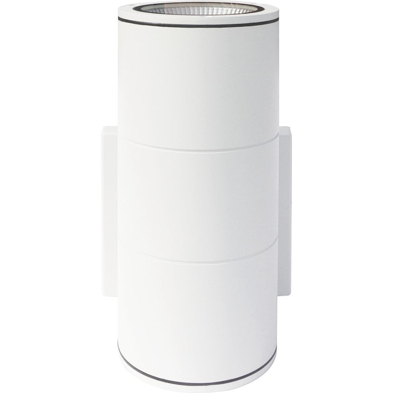 Nuvo Lighting 62-1147 8in 1-Light LED Wall Sconce | Utility White Finish | Outdoor Covered Patio & Entryway | 4 x 5 x 8 in | Model 62-1147